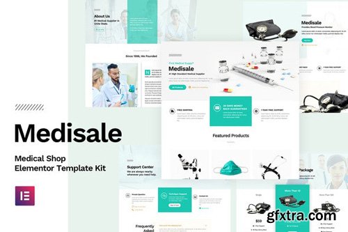 ThemeForest - Medisale v1.0 - Medical Shop Elementor Template Kit - 25904680