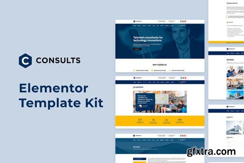 ThemeForest - Consults v1.0 - Business Elementor Template Kit - 25860973