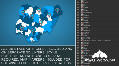 Videohive - Nigeria Map Kit