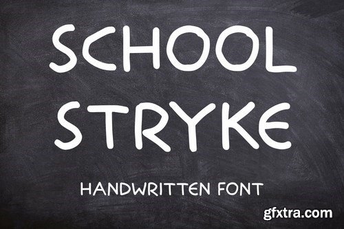 School Stryke - Handwritten font