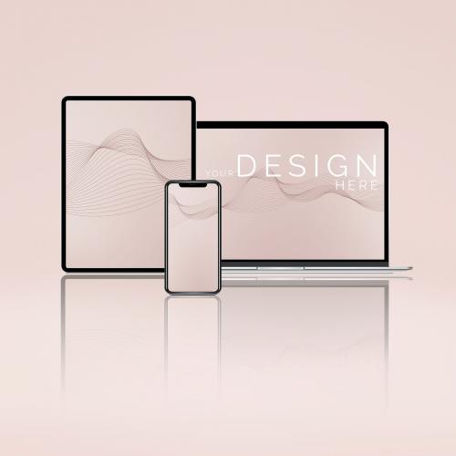 Blank digital device screen mockups - 935113