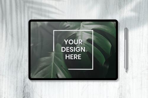 Digital tablet screen mockup design - 935121