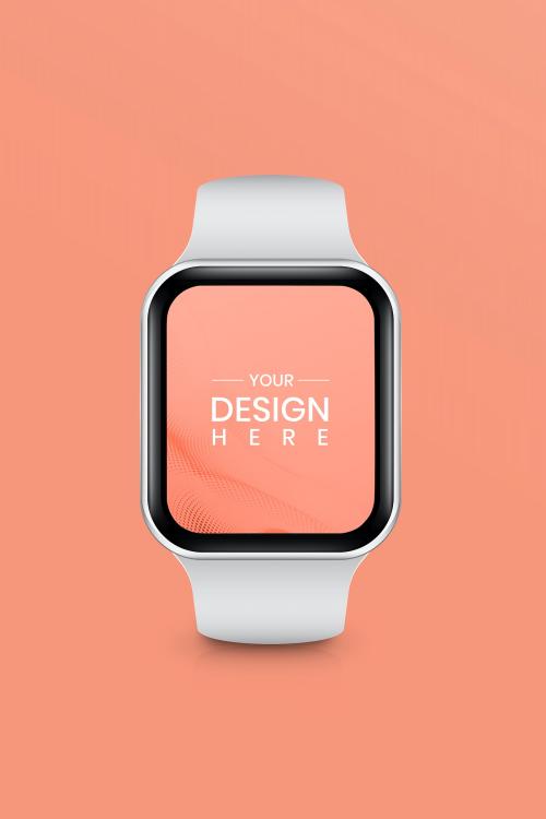 Blank smartwatch screen mockup design - 935125