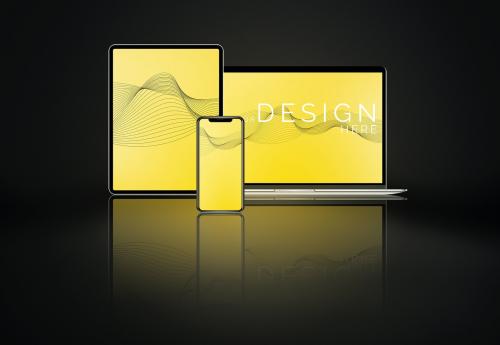 Blank digital device screen mockups - 935130