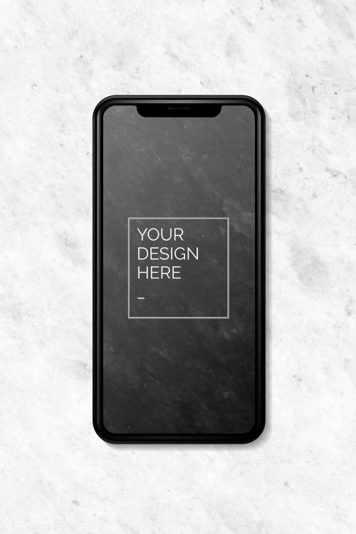 Blank smartphone screen mockup design - 935134