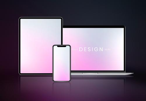 Blank digital device screen mockups - 935146