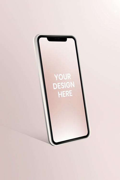 Blank smartphone screen mockup design - 935154
