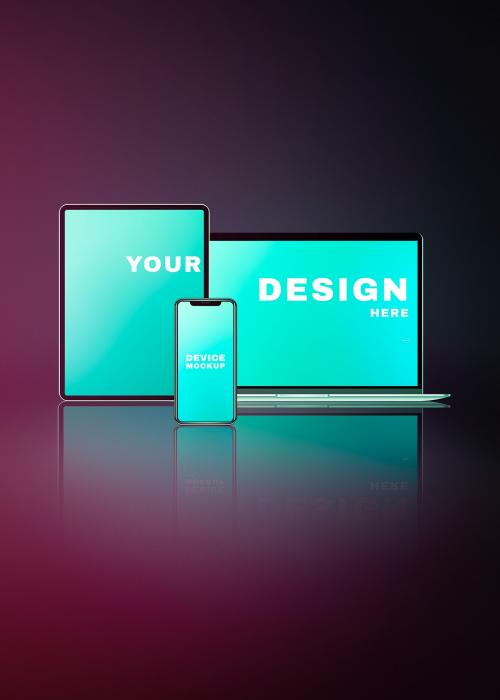 Blank digital device screen mockups - 935156