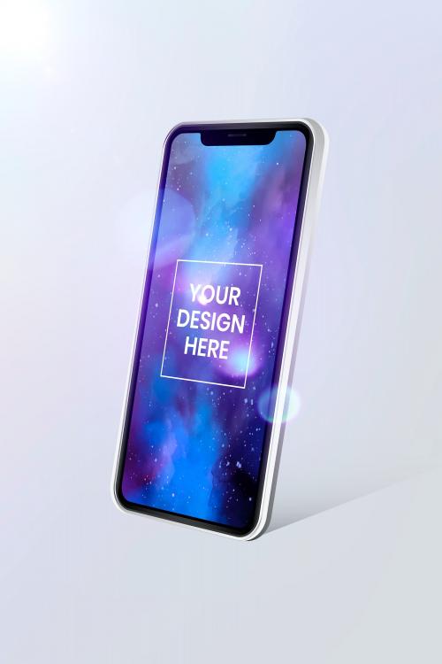 Blank smartphone screen mockup design - 935170