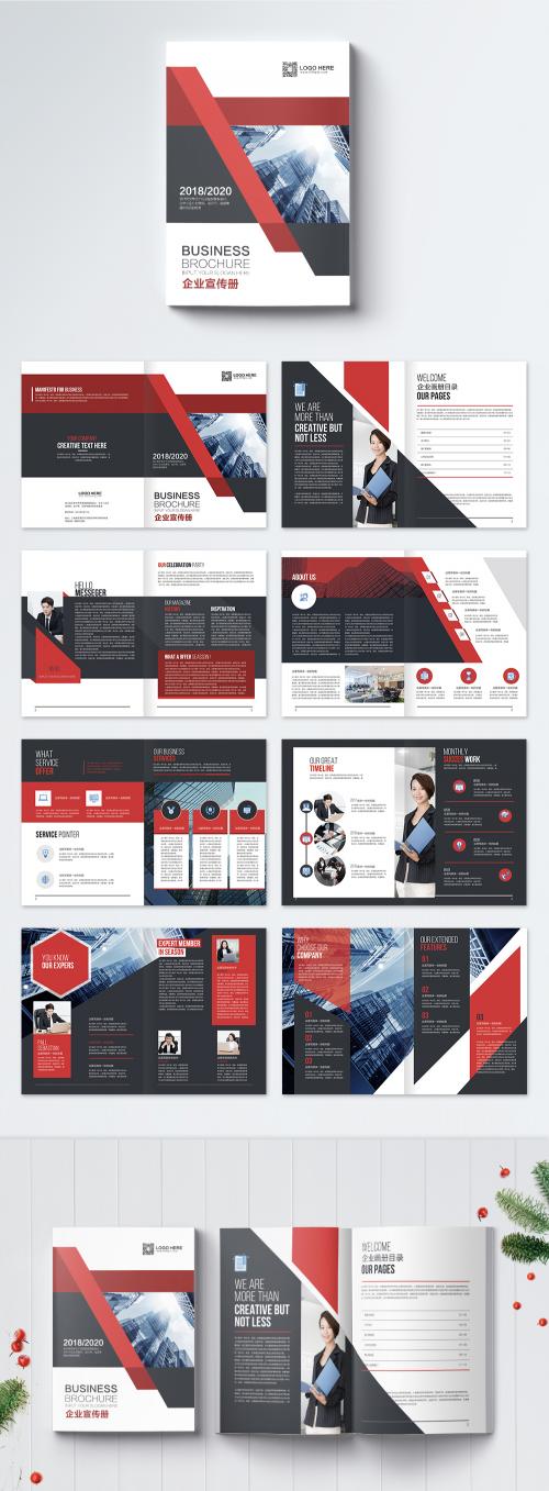 LovePik - red business enterprise brochure - 400458050