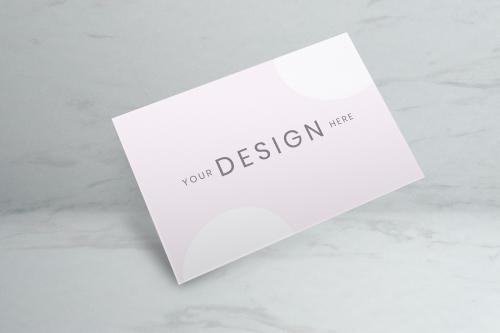 Pink business card template illustration - 935250