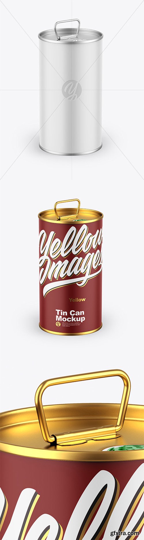 Matte Olive Oil Tin Can Mockup 57406