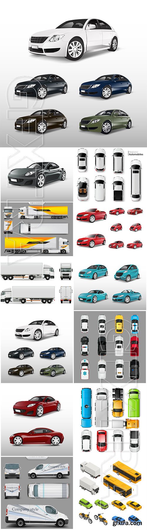 Cars various models vector