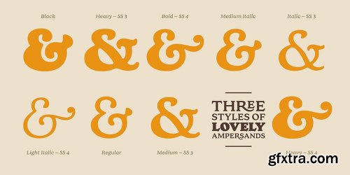 Cream Font Family - 12 Fonts