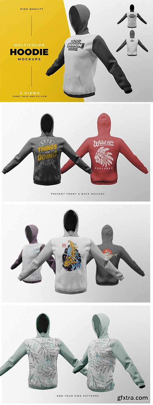 Realistic Hoodie Mockups