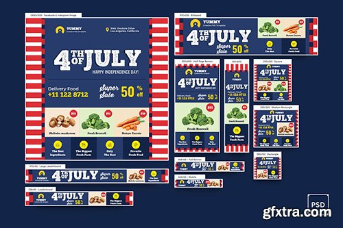Organic Market Memorial Day Banners Ad