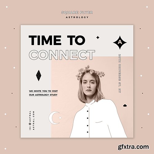 Flyer template for astrology