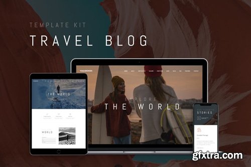 ThemeForest - Vagabonds v1.0 - Travel Blog Template Kit - 26621567