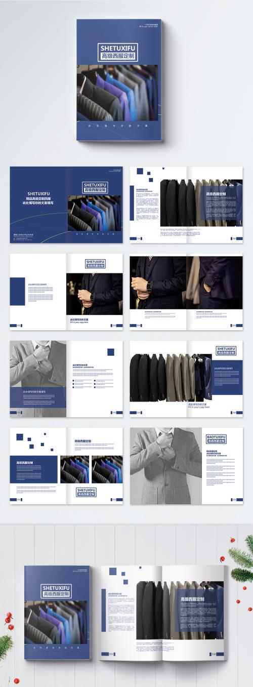 LovePik - blue suit custom brochure - 400241716