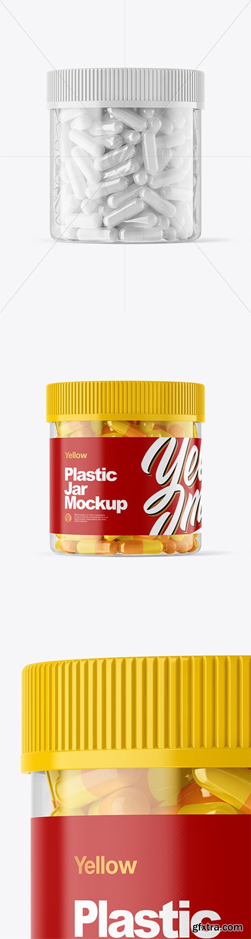 Clear Pills Jar Mockup 57858