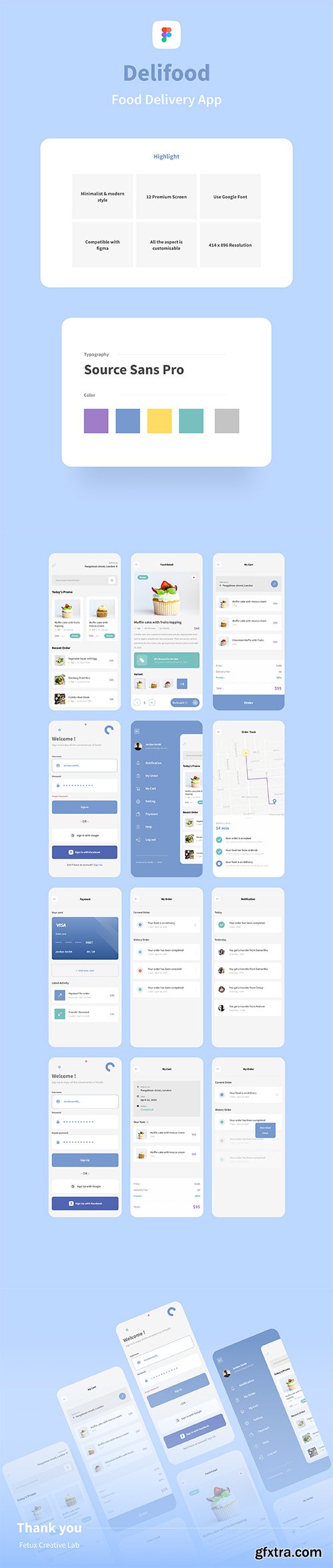 Delifood - Food Delivery UI Kits