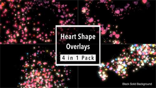 Videohive - Heart Shape Overlays Pack