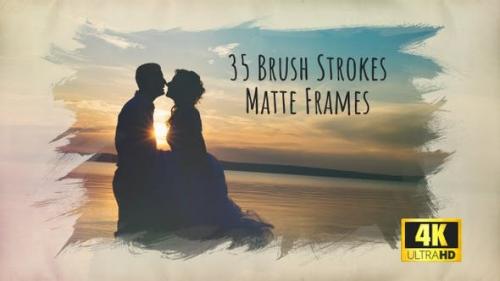 Videohive - Brush Strokes – 35 4K Matte Frames