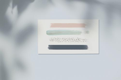 Pastel brush strokes design elements - 892758