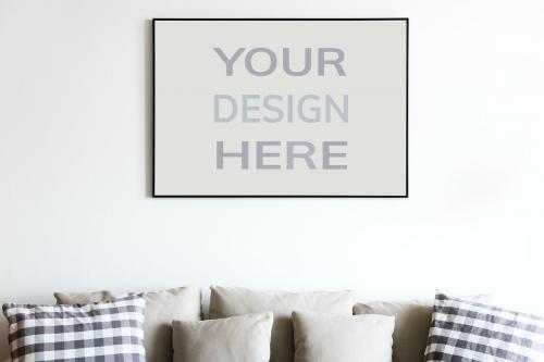 Frame mockup on a wall - 894838