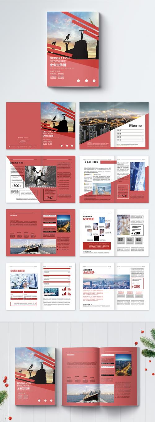 LovePik - red business enterprise brochure - 400287951