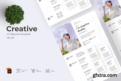 Creative CV Resume Template Vol. 02