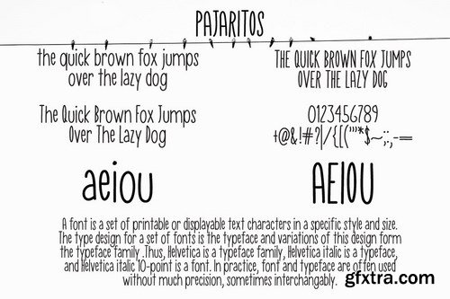 Pajaritos Handwritten Font