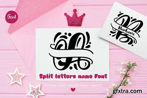 CM - Split Letter Name Font 4982111