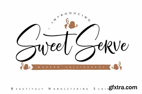 CM - SweetServe Modern Calligraphy Font 4783255