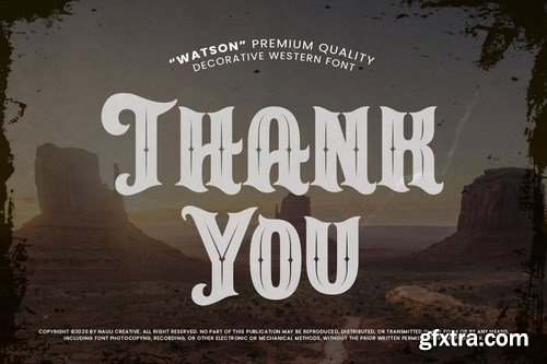 Watson - Vintage Western Font