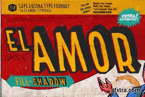 CM - CA ElAmor Stunning Display Fonts 4974175