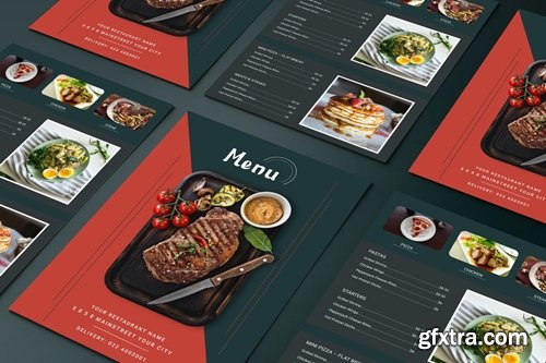 Restaurant Menu Two Sided Menu List Template