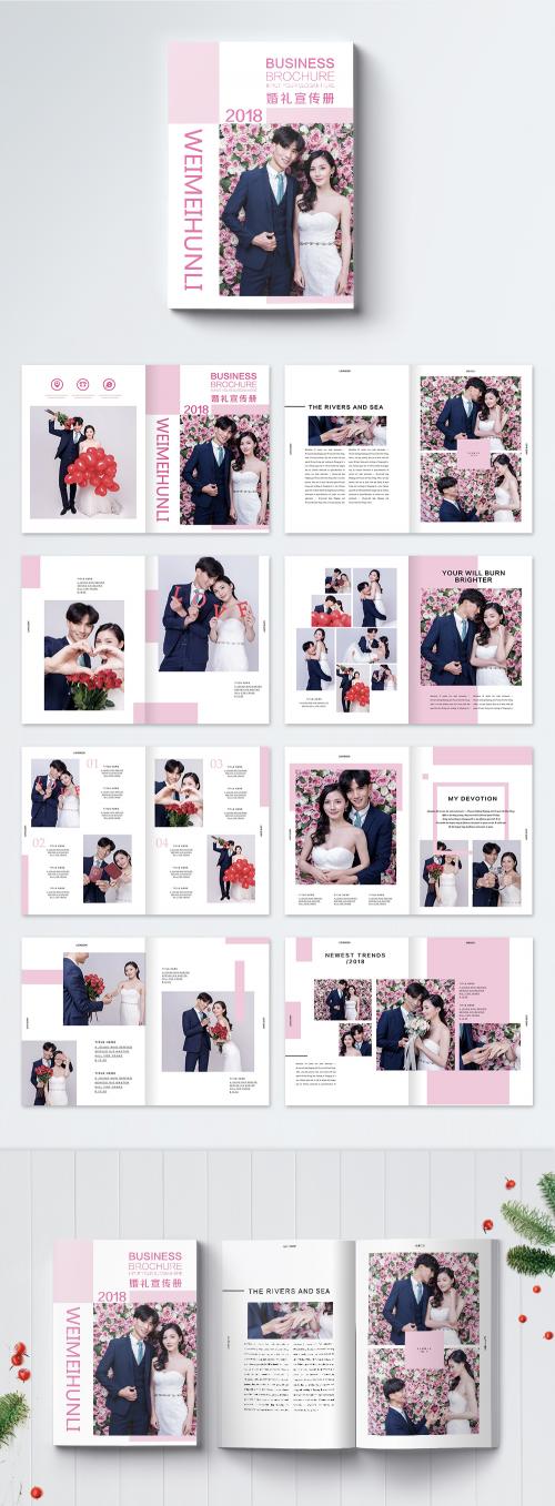 LovePik - pink aesthetical wedding brochure - 400305709