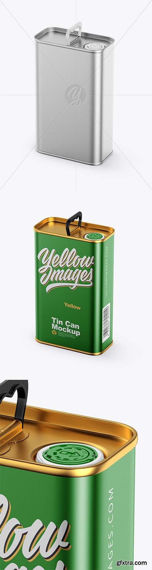 Metallic Olive Oil Tin Can Mockup 58237