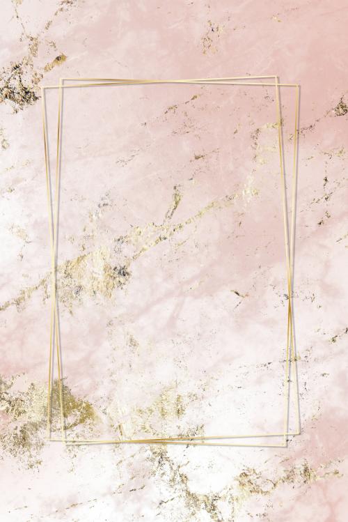 Pink and gold marble textured background illustration - 931733