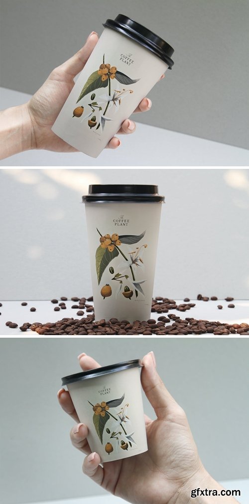 Coffee Beans Cup Mockup