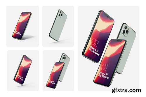 iPhone 11 Pro Set Mockups