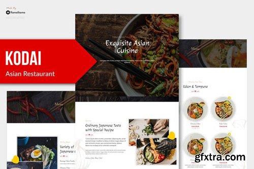 ThemeForest - Kodai v1.0 - Asian Restaurant Elementor Template Kit - 26743314