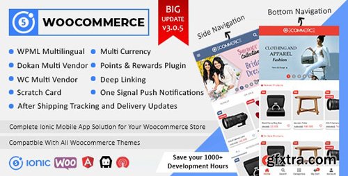 CodeCanyon - Ionic5 Woocommerce v3.0.5.1 - Ionic5/Angular8 Universal Full Mobile App for iOS & Android / Wordpress Plugins - 21561737 - NULLED