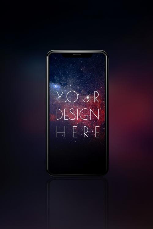 Blank smartphone screen mockup design - 935103