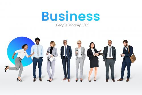 Diverse business people characters set - 591445