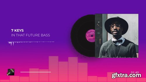 Videohive - Audio React Spectrum Visualizer with Boombox, Cassette Tape, Vinyl Plate and Vinyl Player Equalizer - 24651035