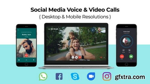 Videohive - Social Media Voice &amp; Video Calls V1.1 - 24783655