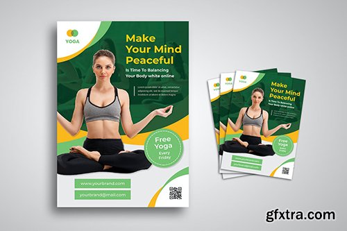 Yoga Online Class Flyer