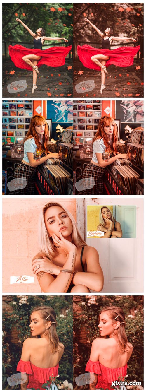 6 Peach Lightroom Presets 4208798